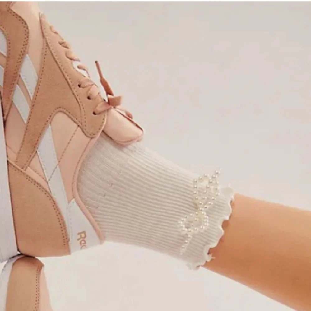 Free People Sienna Pearl Socks Casa Clara New One size
